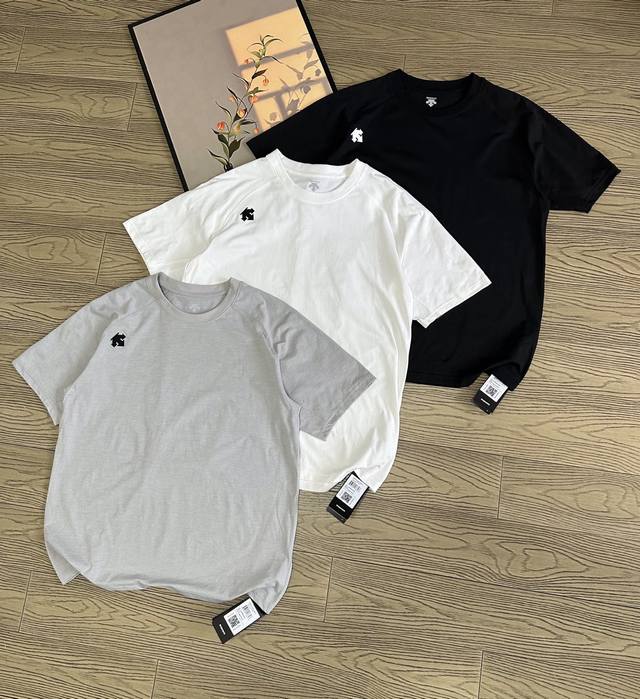 Descente 25Th Anniversary Summer New Arrival Tech Cotton Quick-Dry Functional Sh