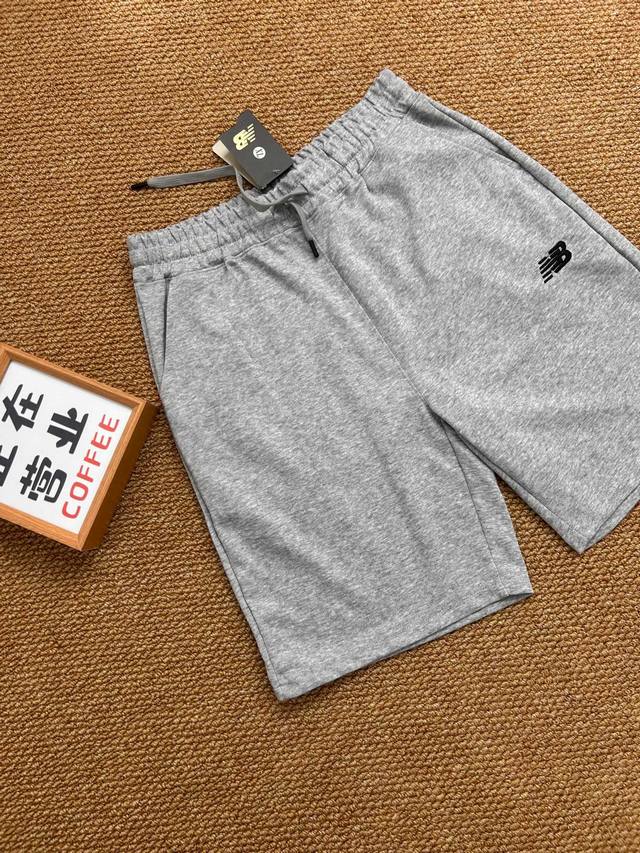 New Balance Summer Latest Basic Gray 5-Inch Casual Shorts Made With Heavyweight