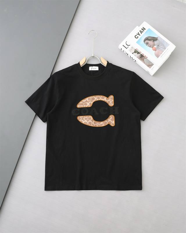 High-Quality Coach Patch Embroidered New T-Shirt, 25Ss Spring And Summer New Arr