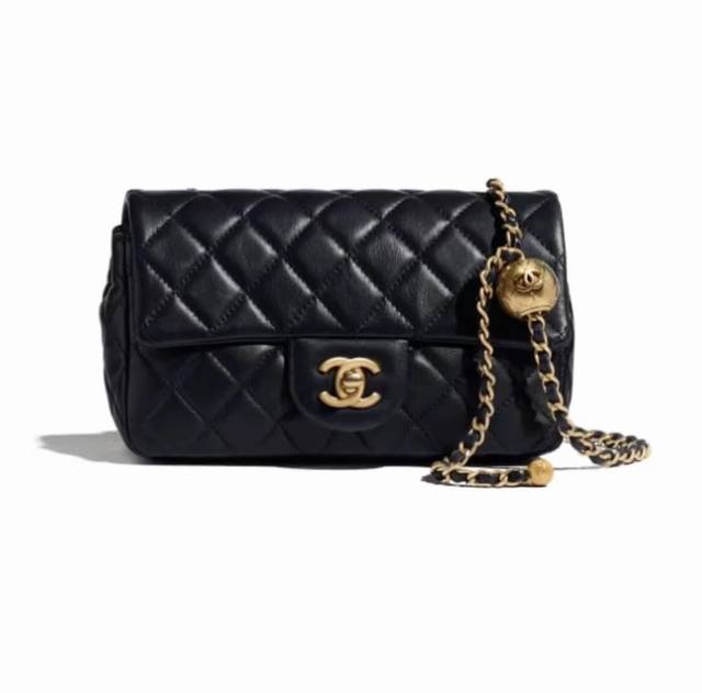 Chanel Classic Cf Classic Flap Gold Bead Square Shoulder Bag, Available At The B