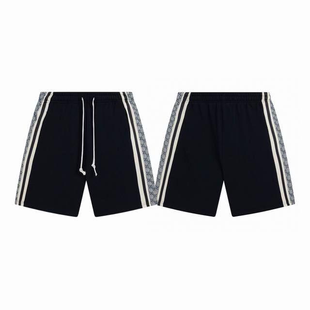 Gucci Classic Side Snake-Print Woven Belt Casual Couple's Shorts - Top-Tier Orig