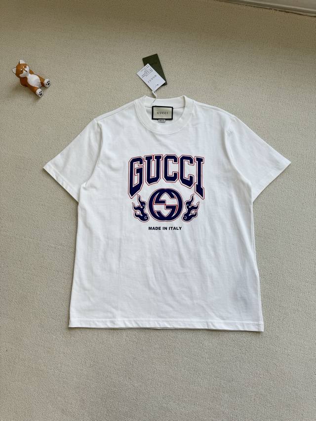 Gucci 25Ss Chest G Logo Printed Short-Sleeve Round Neck Couple T-Shirt, Luxury S
