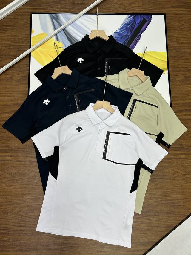 Descente Four-Color Polo Shirt, Updated Simultaneously With The Store, Now Avail