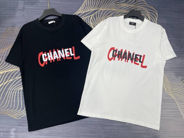 New Arrival Chanel 2025 Spring/Summer New Arrival Printed Letter Logo Round Neck