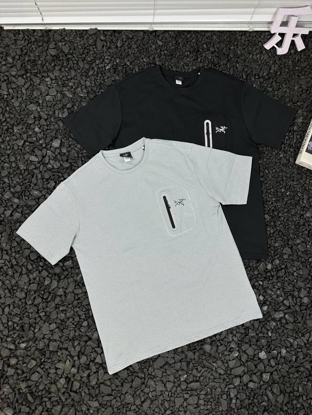 Arcteryx Printed Logo Relaxed Casual Solid Color Fashionable Versatile Round Nec