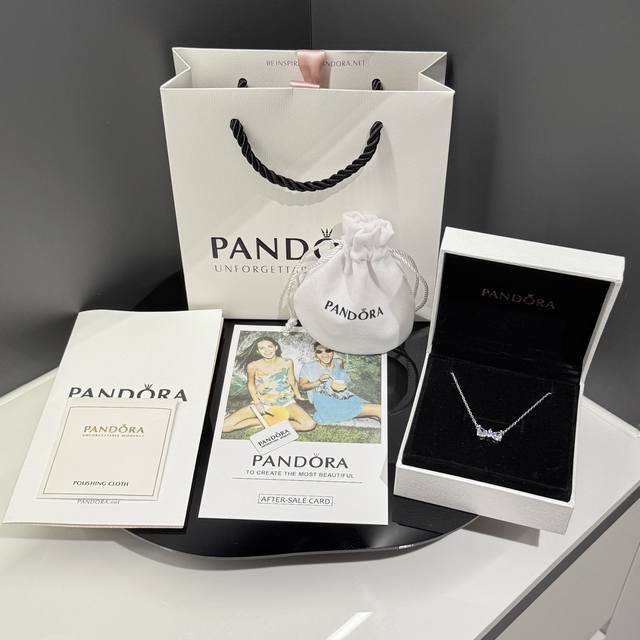 Pandora Butterfly Bow Necklace Replica Edition Top-Quality Original Replica! Exc