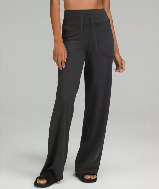 Lululemon Throwback Still Series Nulu Fabric Brand Logo High-Waisted Straight-Le
