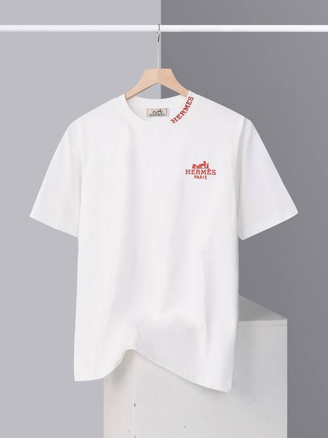 Herm S, 2025 Ss Spring/Summer Limited Edition, Collar Logo Embroidery, Simple An