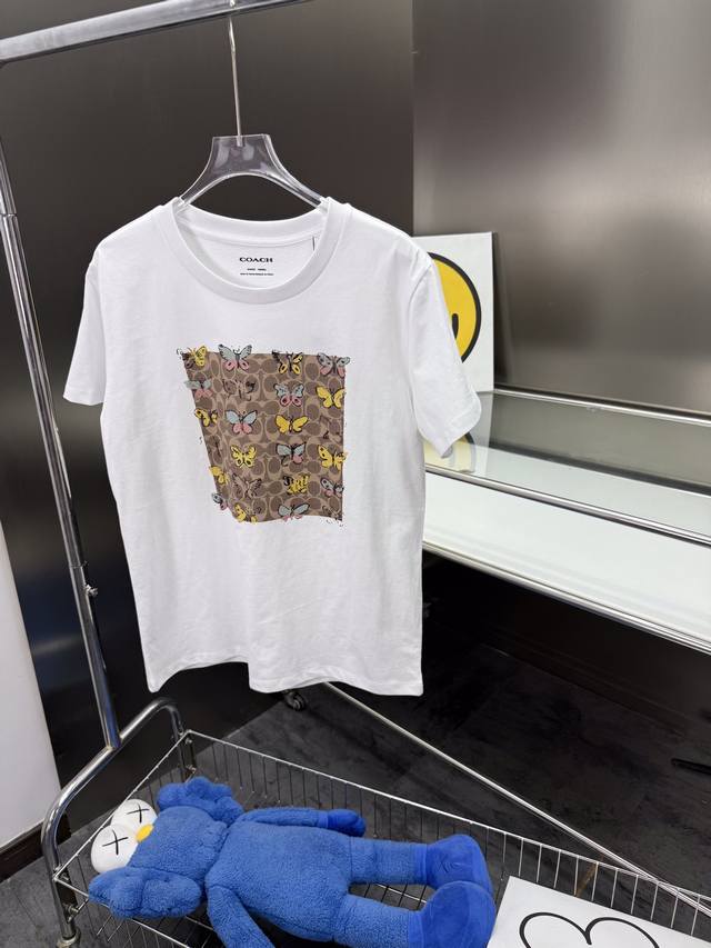 Latest Butterfly Short-Sleeve Round-Neck Women's T-Shirt. The Front Features A B