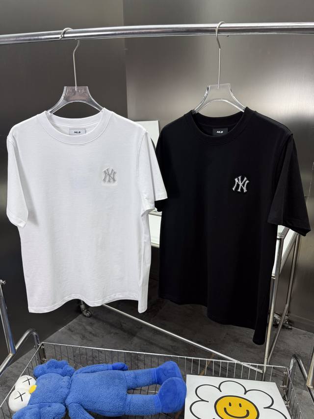 Mlb Official Men's And Women's Couple Large Logo Fashion Casual Sports Short-Sle