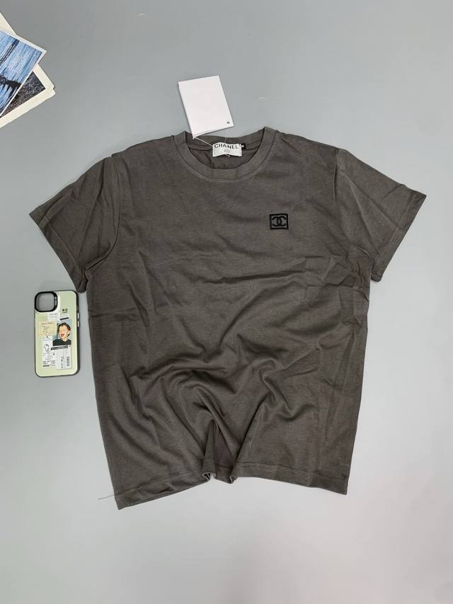 Chanel Basic Logo Embroidered Couple's Short-Sleeve T-Shirt I Love This Style. T