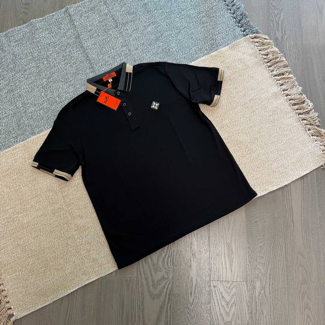 Hermes Logo Embroidered Short-Sleeve Polo Shirt: Reference For Wearing: 178 Cm,