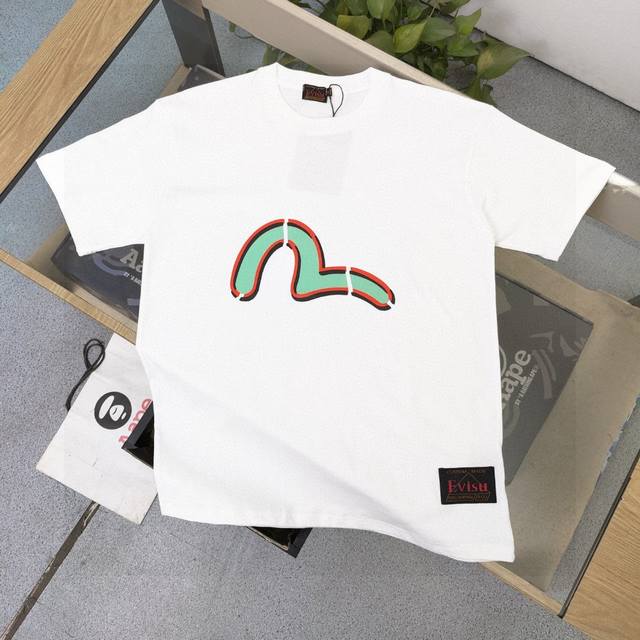 Style Number: F1020 2025 New Evisu Fukujin Seagull Family Flower Letter Pattern