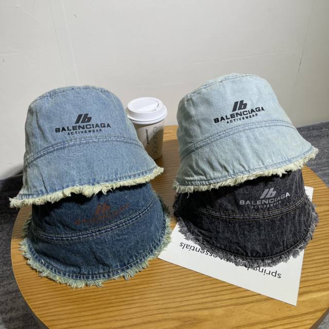 Balenciaga Denim Fisherman's Hat