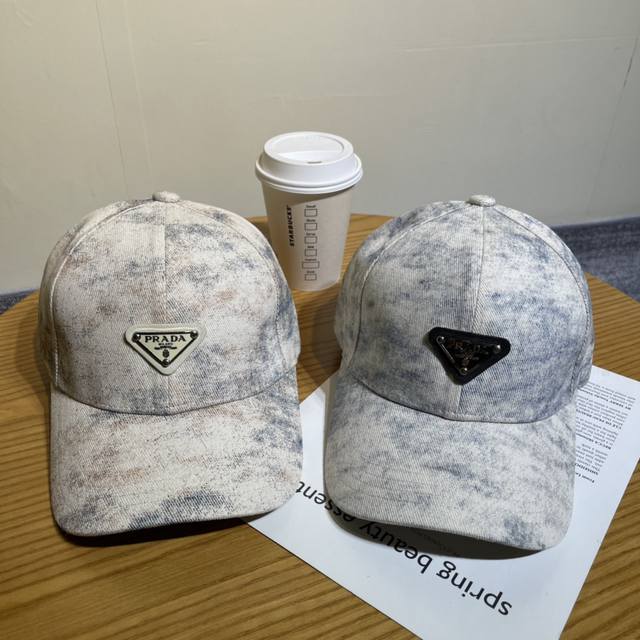Prada Inverted Triangle Baseball Cap