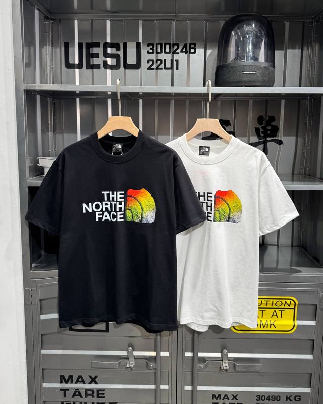 Nfc Anti-Counterfeit Top-Tier Version The North Face New Large Logo Short-Sleeve