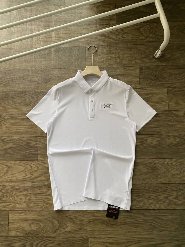 Arc'teryx Ice Silk Quick-Dry Seamless Collar Short-Sleeve Polo Shirt With Embroi