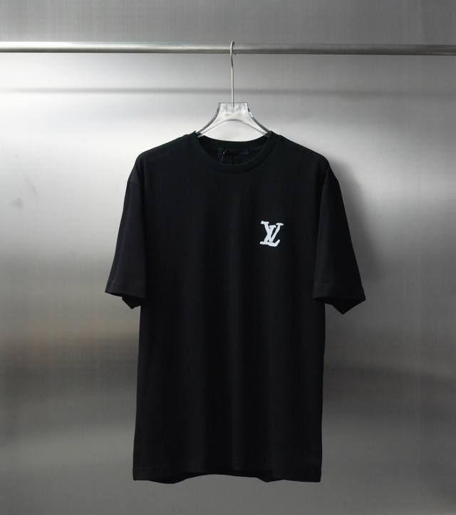 Louis Vuitton 25Ss Logo Print Classic Short-Sleeve T-Shirt. Made From 280G Doubl