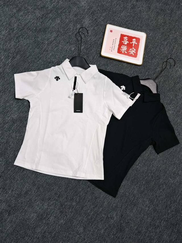 2025 Descente Women's Training Series Short-Sleeve Polo Shirt, High-Standard Pro