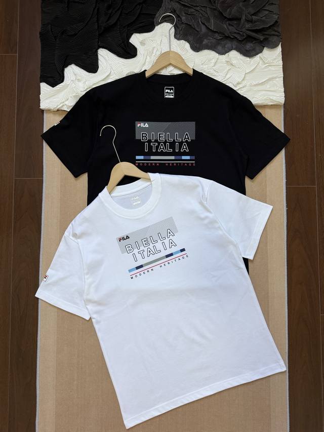 Fila 25Th Anniversary Summer New Arrival Simple Round Neck Short-Sleeve T-Shirt