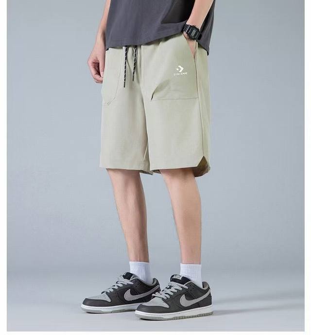 New Arrival Converse Summer Relaxed Casual Straight-Leg Shorts. Made From Premiu