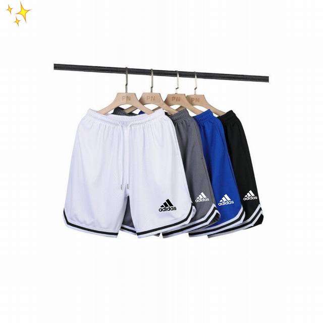 For Adidas Summer New Casual Sports Fashionable Workwear Shorts, Relaxed Fit, Lo