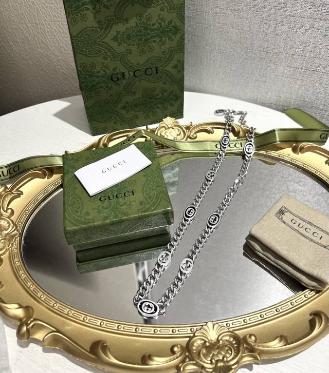Gucci Enamel Necklace 520 Gift Classic And Versatile Design, Same As Worn By Xia
