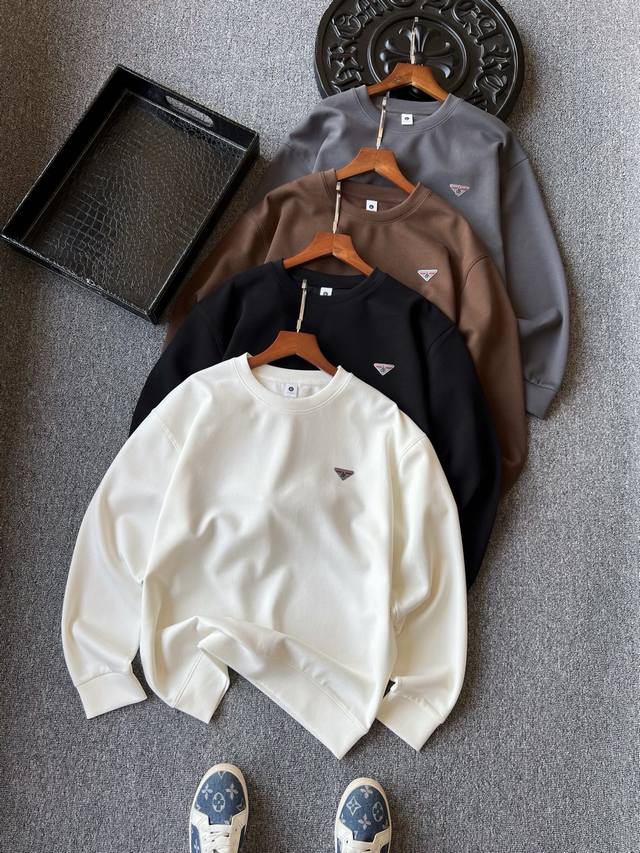 Premium Air Cotton! Popular Bestseller! Prada's New High-End Air Cotton Round-Ne