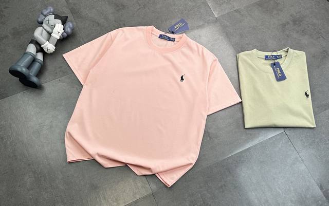 Trendy Ralph Lauren Dope Four-Color Round Neck Short-Sleeve T-Shirt! Super Styli