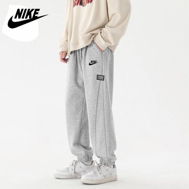 New Nike Printed Tapered Jogger Pants! Straight-Leg Loose-Fit Design, Perfect Fo