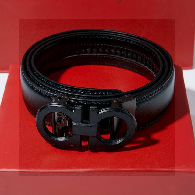 The Latest Ferragamo Automatic Buckle Belt Is Here! With A Matte Finish, The New
