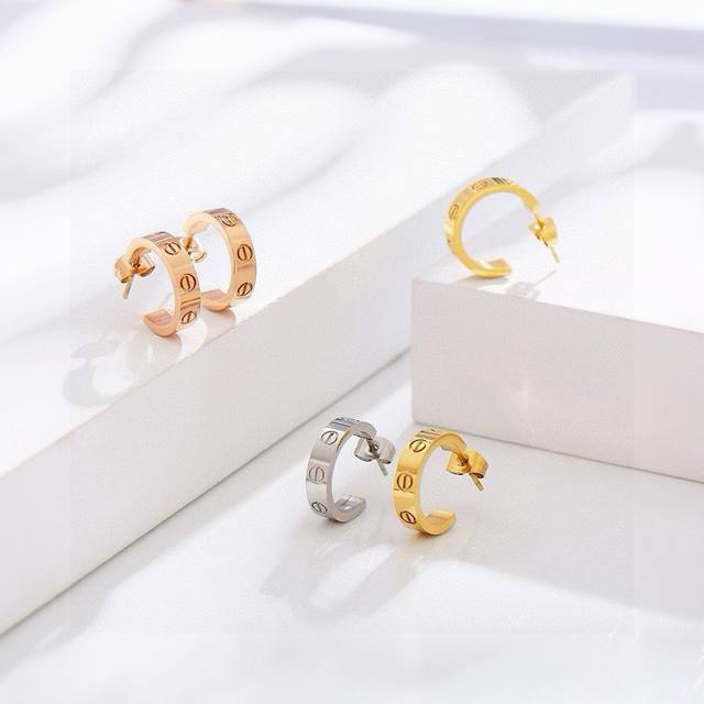 Cartier Love Earrings, Born In New York In The 1970S, Symbolize An Unwavering Co