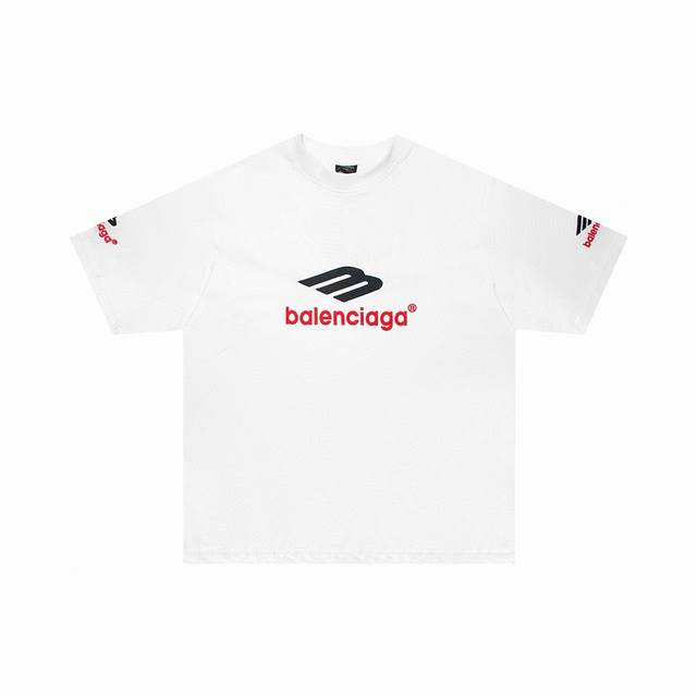 Balenciaga 3M Logo Letter Embroidered Sports Short-Sleeve T-Shirt For Men And Wo