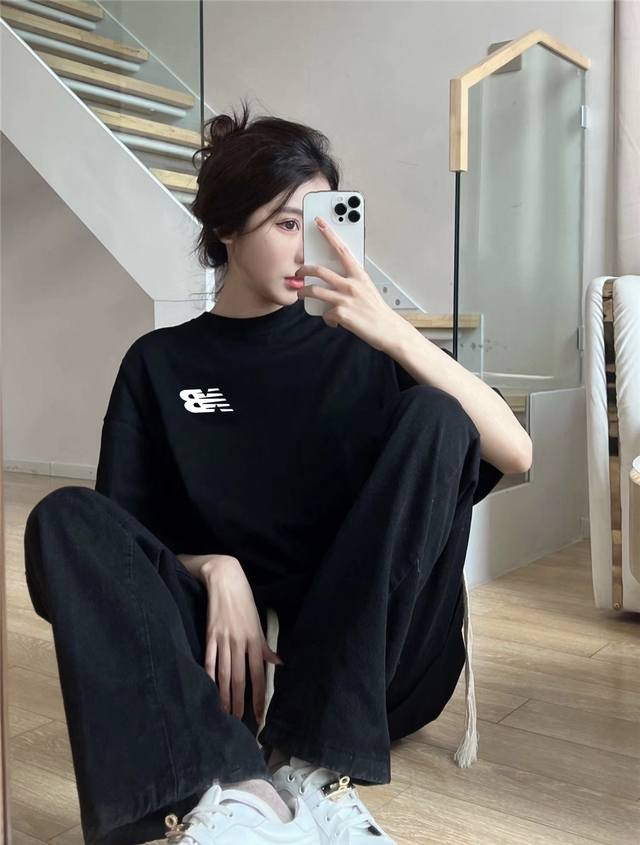 New Balance Nb Outdoor Travel Short-Sleeve T-Shirt For Couples, Made From 260G D
