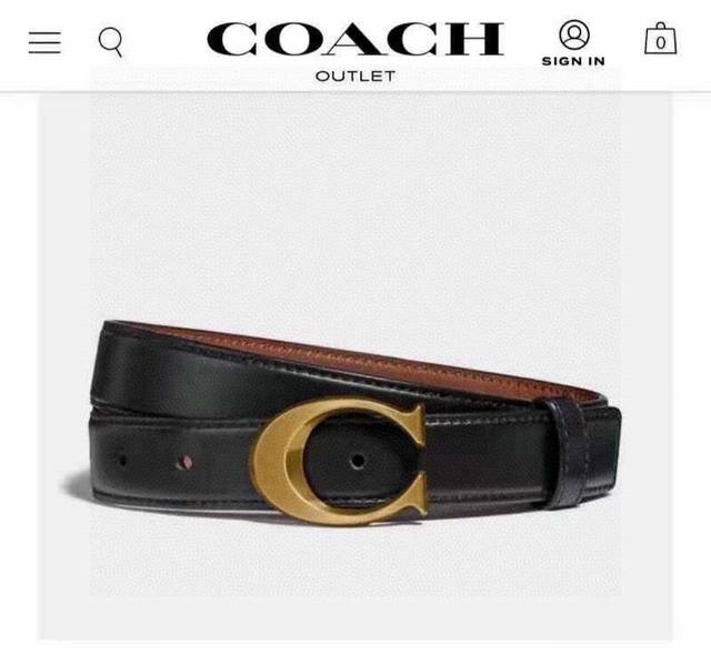 Coach Women's Belt With Packaging Size: One Size Length: 100 Cm Width: 2.5 Cm As