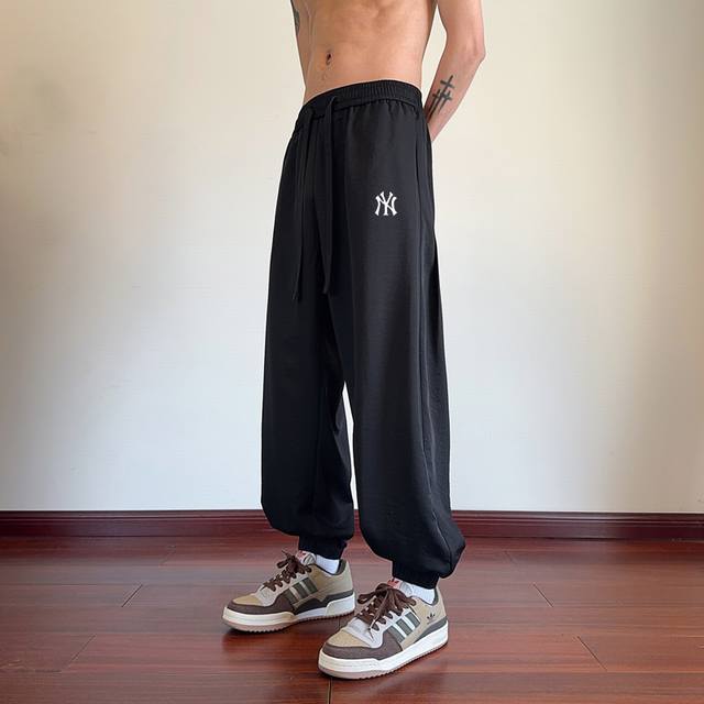 New Arrival Spring/Summer Transition Ice Silk Pants Mlb Ny Yankees Casual Pants