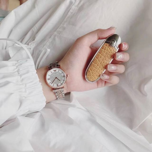 Armani Full Star Women's Watch Rose Gold Full Set Packaging! A Sky Full Of Stars