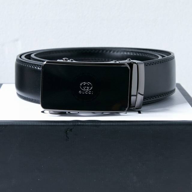 Recommended Quality Item: Gucci Mirror-Finish Automatic Buckle Leather Belt. The