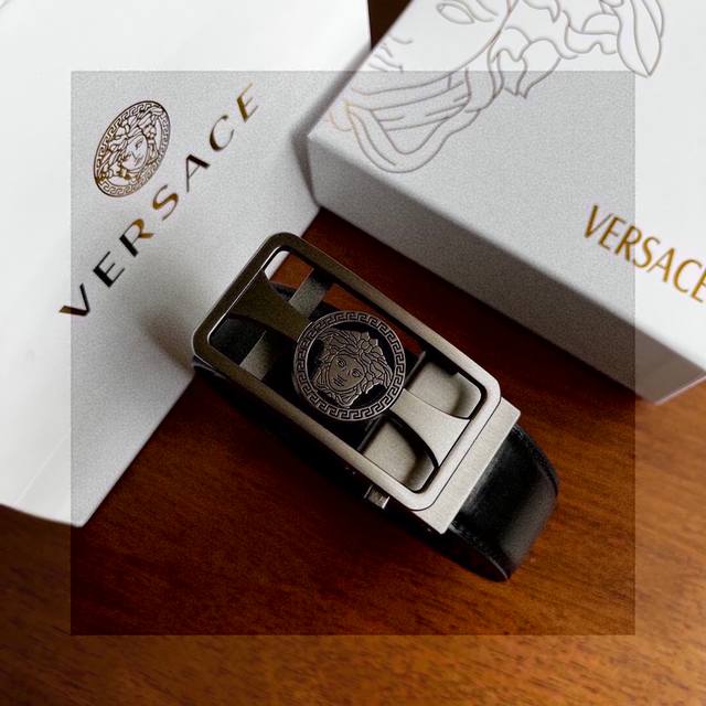 Latest Versace Versace Perforated Leather Belt. Official Website Latest Model. I