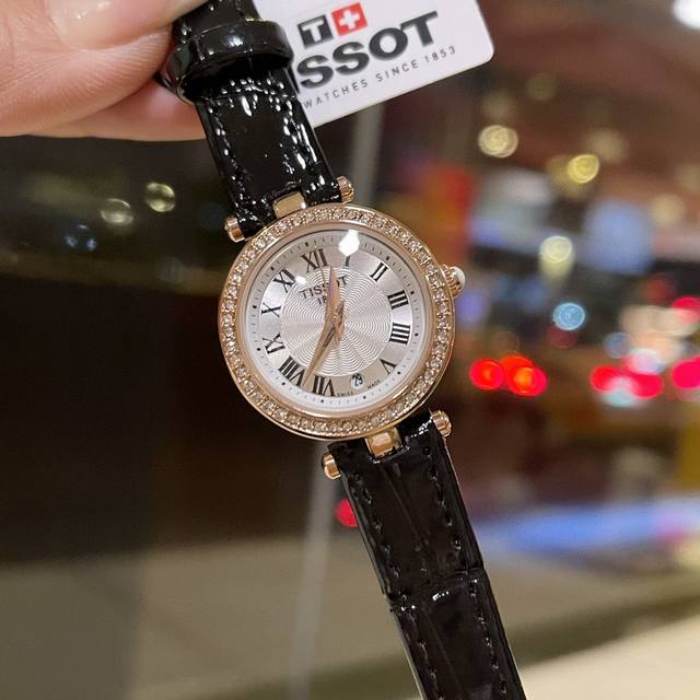 Liu Yifei's Same Style, Diamond-Encrusted Case. Brand: Tissot. Model: Jiali Litt