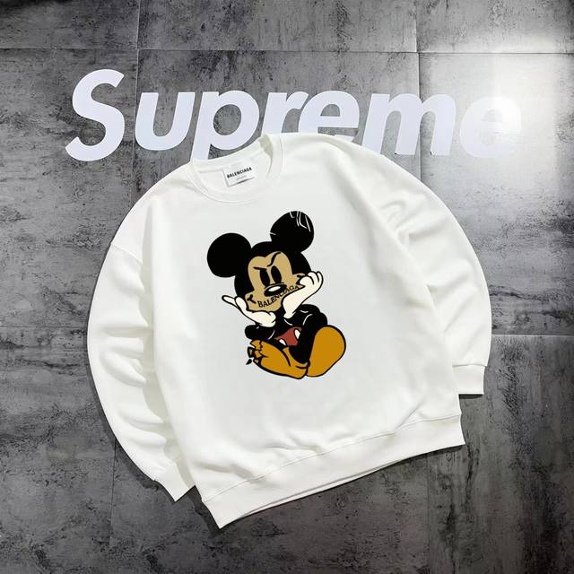 New Arrival: Paris Saint-Germain Mickey Mouse Spring Round-Neck Sweatshirt. Made