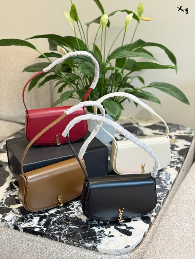 Ysl Saint Laurent Women's Voltaire Mini Black Leather Shoulder Bag Black Underar