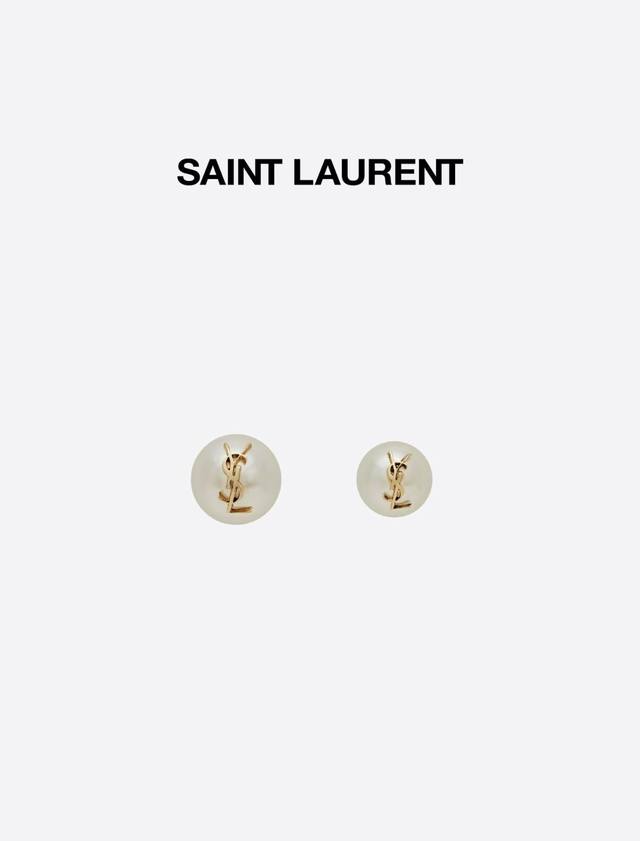 Ysl Best-Selling Pearl Earrings: The Highly Sought-After Saint Laurent Letter Pe