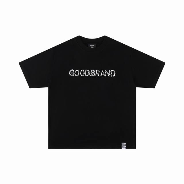 Goodbrand Letter Bead Embroidered Slogan Pearl Sequined Short-Sleeve T-Shirt Ori