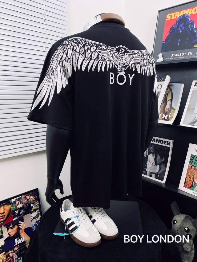Boy London 25 Silver Eagle Large Wing Couple's Short-Sleeve T-Shirt, Unisex, Ult
