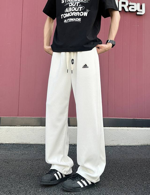 Adidas Embroidered New Summer Casual Pants, 2025 Latest Model From The Official
