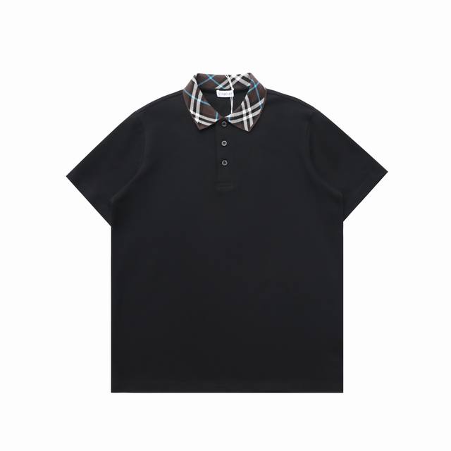 Top-Tier Replica Version Burberry Classic Embroidered Collar Polo Shirt Short-Sl