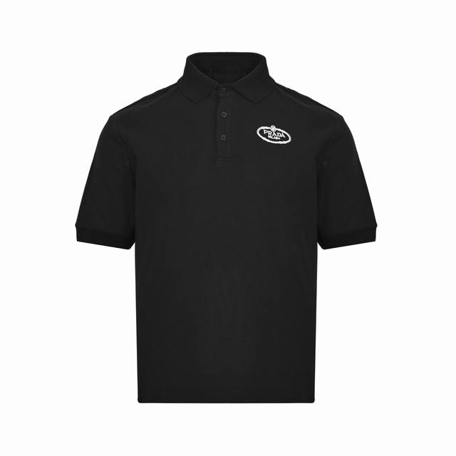 Prada 25Ss Embroidered Logo Polo Short-Sleeve T-Shirt The Short-Sleeve T-Shirt I