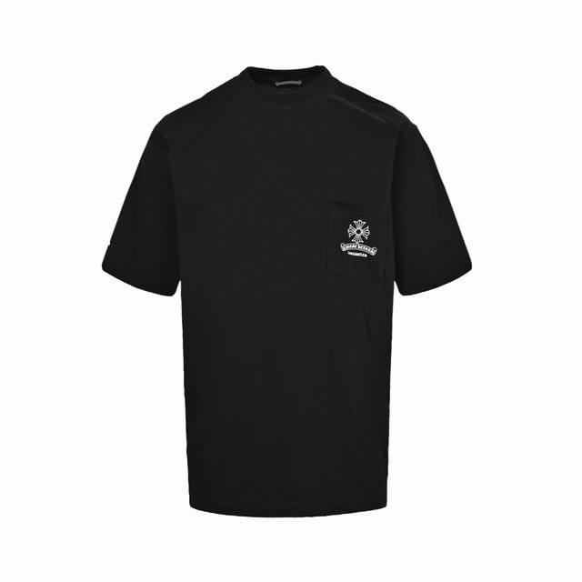 Chrome Hearts Chrome Hearts Pocket Cross Print Short-Sleeve Shirt Made From 280G