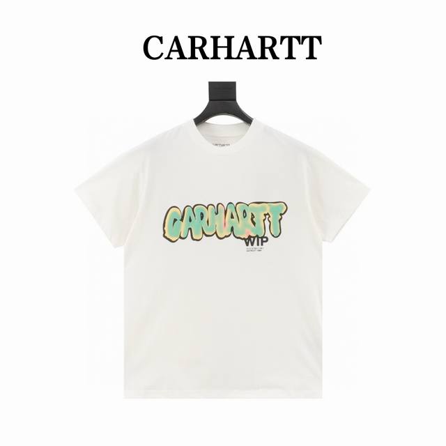 Carhartt Wi Spring/Summer New Arrival Graffiti Letter Gradient Print Short-Sleev